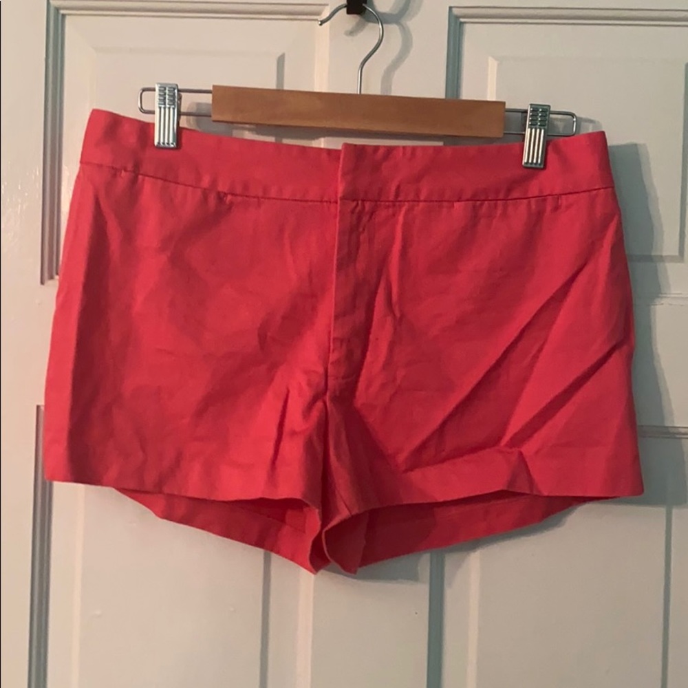 JCrew pink chino shorts size 8
